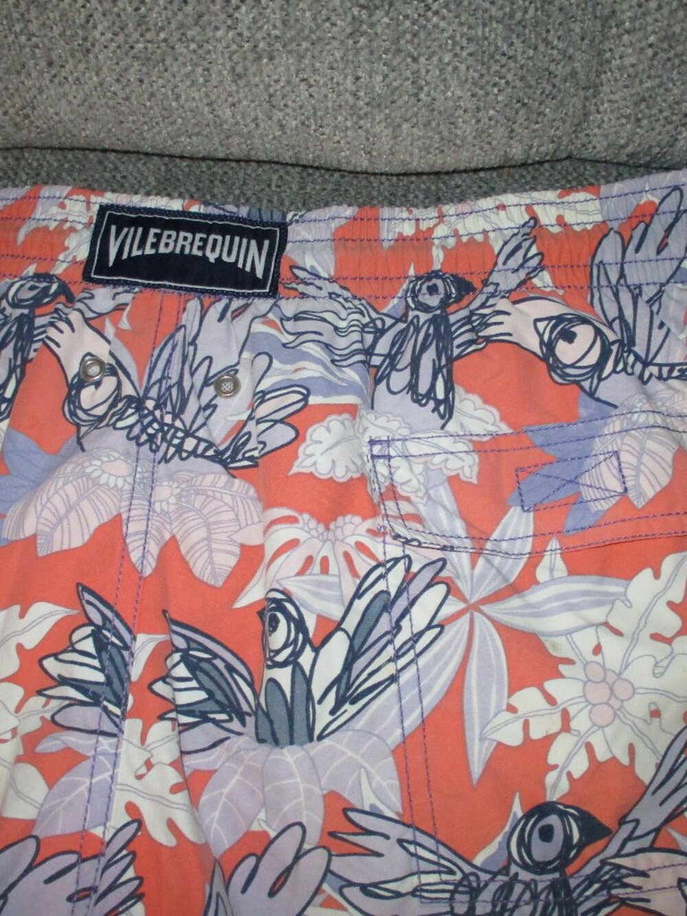 Vilebrequin Cartoon Drawn Bird Swim Trunks XXL
